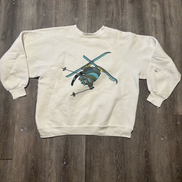Hanes Other - Vintage 1980-90 KLIBAN CAT skiing Shirts 2-Sided L USA Made Sweatshirt